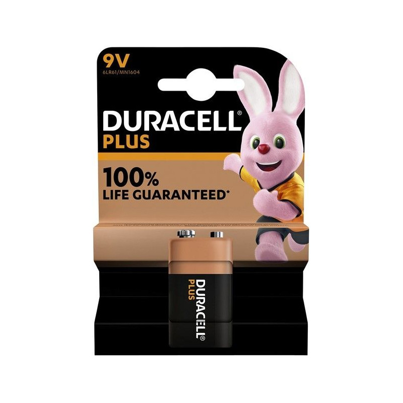Pila Duracell Alcalina Plus Power 9V 6LR61 K1