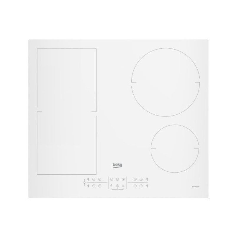 Induccion Beko HII64200FMTW, 4 zonas, 60cm, blanca Induccion Beko HII64200FMTW, 4 zonas, 60cm, blanca
