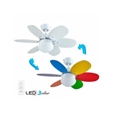 Ventilador Techo Bastilipo BOLONIA DC, 75CM, 6 VEL