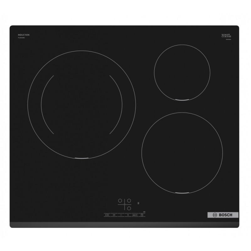 Inducción Bosch PUJ631BB5E, 3 zonas, 4,6 kw, bisel