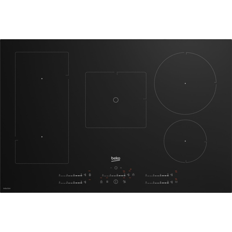 Induccion Beko HII85770UFT, 5 zonas, 80cm, indyfle
