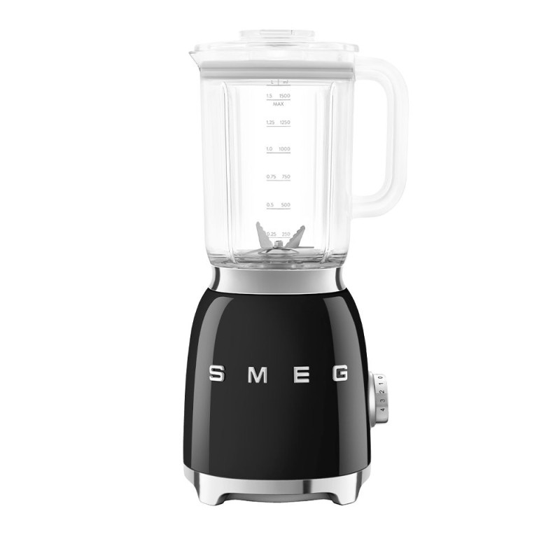 Batidora vaso Smeg BLF03BLEU, negro, 800w, 1.5l, 5 Batidora vaso Smeg BLF03BLEU, negro, 800w, 1.5l, 5