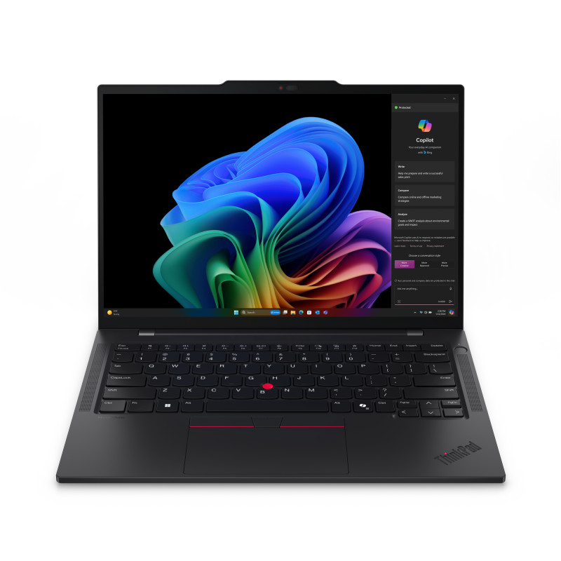 ThinkPad T14s Gen 6 (Snapdragon) Copilot+ PC Qualcomm Snapdragon X1E-78-100 Portátil 35,6 cm (14) Pantalla táctil WUXGA 32 GB LPDDR5x-SDRAM 1 TB SSD Wi-Fi 7 (802.11be) Windows 11 Pro Español Negro