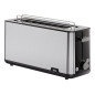 Tostador Braun HT1610BK, 1 ranura larga, acero ino