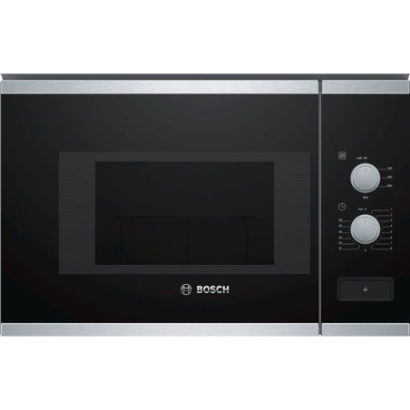 Microondas Bosch BFL520MS0, 20L, negro-inox, Integ