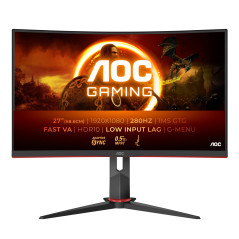 G2 C27G2Z3/BK pantalla para PC 68,6 cm (27) 1920 x 1080 Pixeles Full HD LED Negro, Rojo