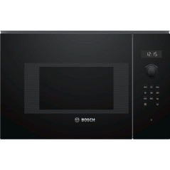 Microondas Bosch BFL524MB0, 20L, negro, Integ