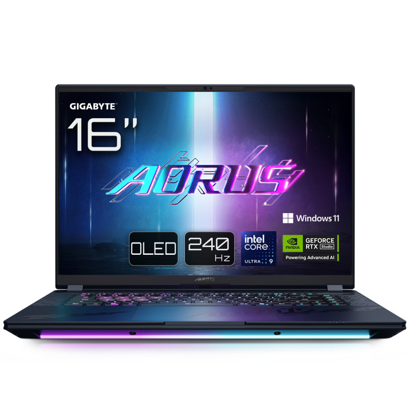 AORUS MASTER 16 BZHC6PTE64SP ordenador portatil Intel Core Ultra 9 275HX Portátil 40,6 cm (16) WQXGA 32 GB DDR5-SDRAM 1 TB SSD NVIDIA GeForce RTX 5090 Wi-Fi 7 (802.11be) Windows 11 Pro Negro