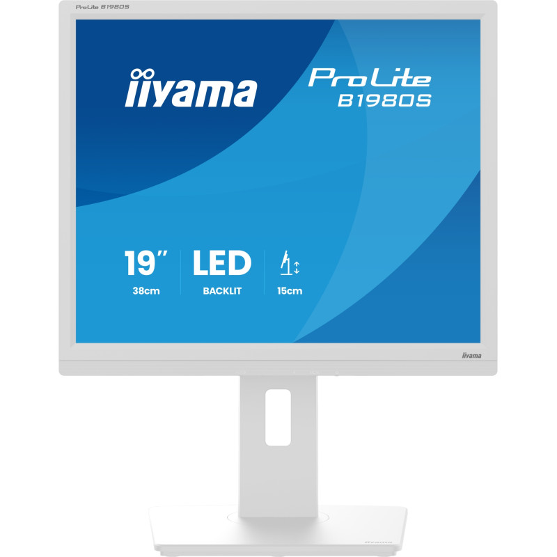 ProLite B1980S-W1 pantalla para PC 48,3 cm (19) 1280 x 1024 Pixeles SVGA LED Blanco