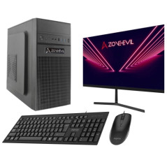 Core Work Intel Core i3 14100/16GB/1TB SSD Nvme Negro Windows 11 + Monitor 24 Teclado y ratón