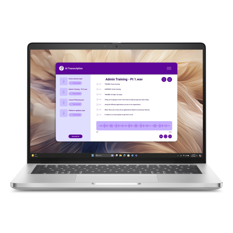 Pro 14 Plus PB14250 Intel Core Ultra 7 255U Portátil 35,6 cm (14) Full HD+ 16 GB DDR5-SDRAM 512 GB SSD Wi-Fi 6E (802.11ax) Windows 11 Pro Español Aluminio