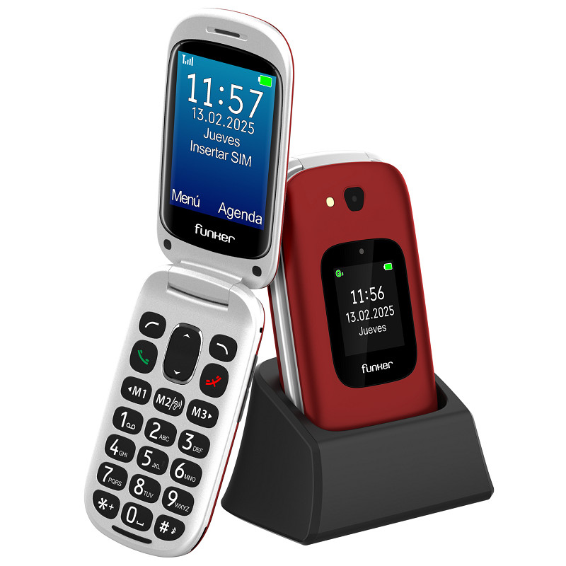 E350 Max Audio 3 Plus 4G  Teléfono con tapa  Rojo