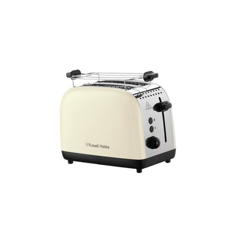 Tostador Russell Hobbs 2655156, 2 r/c retro crema
