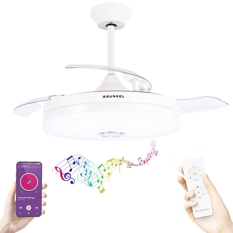 Ventilador Techo Grunkel SKYWIND42BT2, aspas Retra