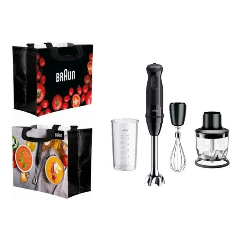 Batidora Brazo Braun MQ50202MBK + GAZPACHO