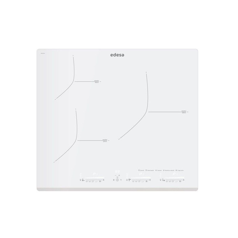 Induccion Edesa EIM6328BWHC, 3 Zonas, 60cm