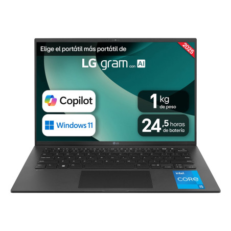 14Z90RU-G.AP55B ordenador portatil Intel® Core i5 i5-1334U Portátil 35,6 cm (14) WUXGA 16 GB LPDDR4x-SDRAM 512 GB SSD Wi-Fi 6E (802.11ax) Windows 11 Pro Inglés Negro