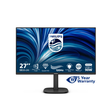 3000 series 27B2U3601/00 pantalla para PC 68,6 cm (27) 2560 x 1440 Pixeles Quad HD LCD Negro