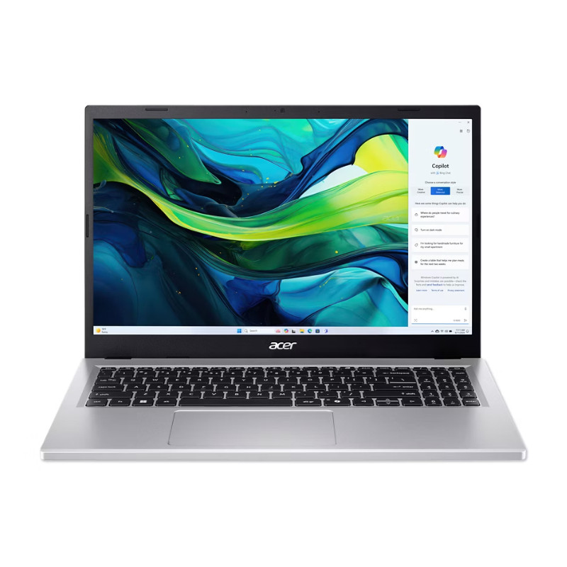 Aspire Go 15 AG15-71P-511S Intel® Core i5 i5-13420H Portátil 39,6 cm (15.6) Full HD 16 GB DDR5-SDRAM 512 GB SSD Wi-Fi 6 (802.11ax) Windows 11 Home Español Plata