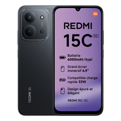 Redmi 15C 5G 17,5 cm (6.9) Ranura híbrida Dual SIM USB Tipo C 4 GB 256 GB 6000 mAh Negro