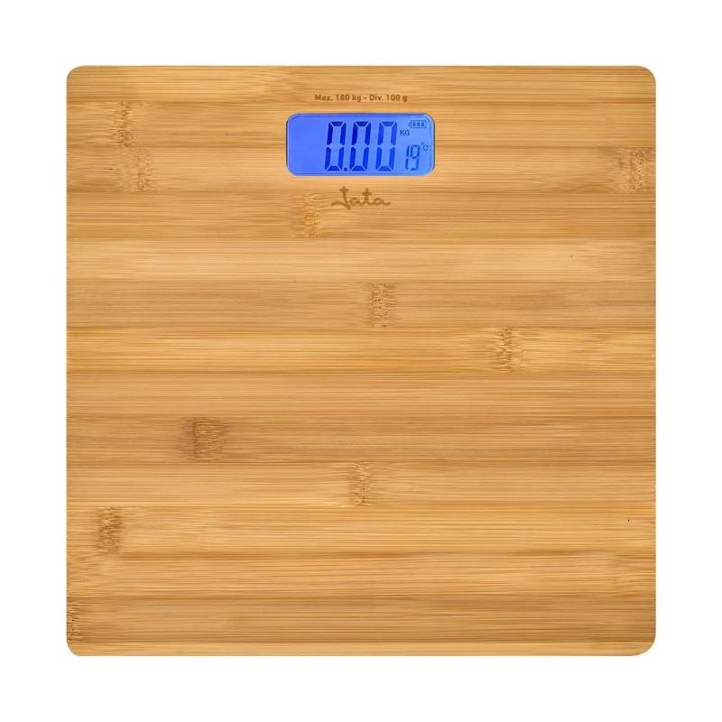 Bascula Baño Jata HBAS1489, 180kg, Bambu, Electron