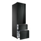 Combi Haier HTW7620DNGB 205x60, D, Cristal Negro