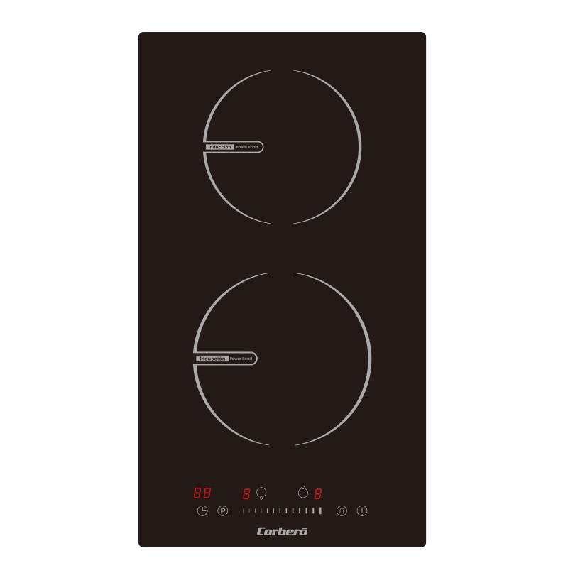 Vitroceramica Corbero CCVG205D, 2 Zonas, Modular