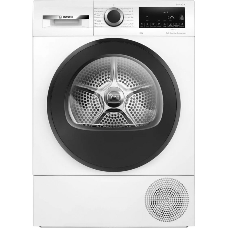 Secadora Bosch WQG235D1ES, 8kg, C, blanco, display Secadora Bosch WQG235D1ES, 8kg, C, blanco, display