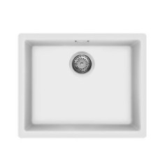 Fregadero Smeg VZP56B, 1C, 50x40x21.5, Gr Blanco