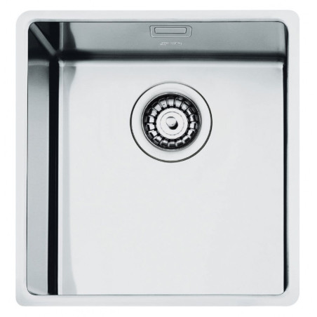 Fregadero Smeg VFU45SFR, 1C, Inox, 45x40x20, R15