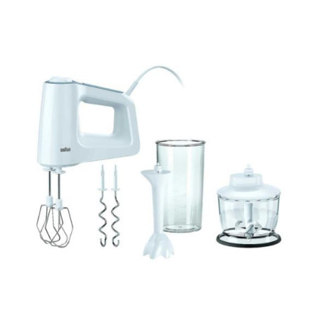 Batidora Amasadora Braun HM3135WH, 500W, 5VELOC.,