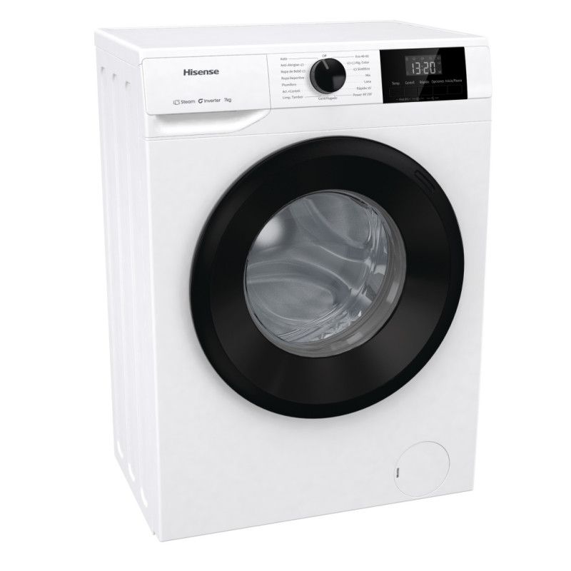 Lavadora Hisense WF1G7021BW, 7kg, 1200rpm, B
