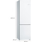 Combi Bosch KGN39VWEB, E, 203x60x66, Blanco, NFR