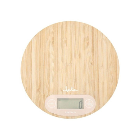 Balanza Cocina Jata HBAL1110, 5kg, Bambu, LCD