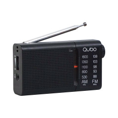 RADIO PORTATIL QUBO RS2 PORTATIL AM/FM,A PILAS