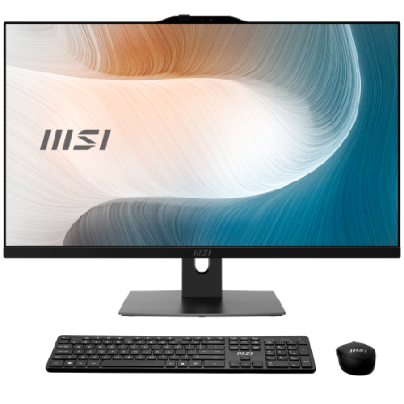 MSI AIO MODERN AM272P 1M-893ES. 27 IPS LED FHD (1920X1080). I5-120U. INTEL  IRIS XE GRAPHICS. SO-DIMM DDR5 16GB (8GBX2). 512GB M.2 PCIE SSD. WIN 11 PRO. BLACK.