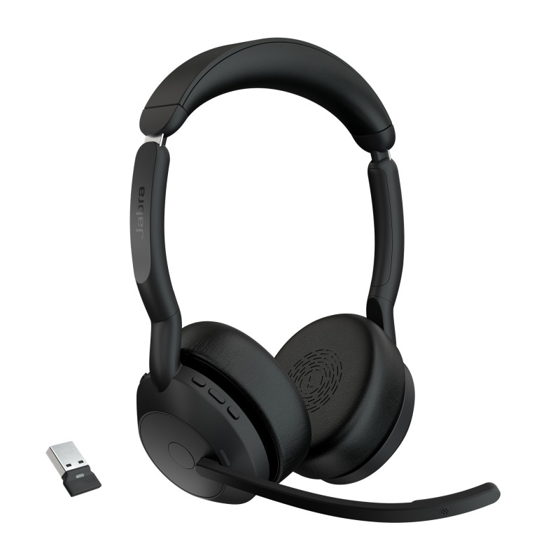 Evolve2 55 Auriculares Inalámbrico Diadema Oficina/Centro de llamadas Bluetooth Base de carga Negro