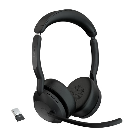 Evolve2 55 Auriculares Inalámbrico Diadema Oficina/Centro de llamadas Bluetooth Base de carga Negro