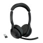 Evolve2 55 Auriculares Inalámbrico Diadema Oficina/Centro de llamadas Bluetooth Base de carga Negro