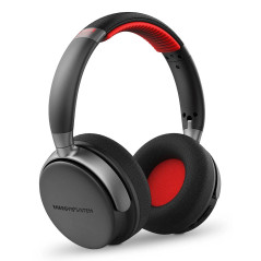 Power Sport Auriculares Inalámbrico y alámbrico Diadema Deportes USB Tipo C Bluetooth Negro, Rojo