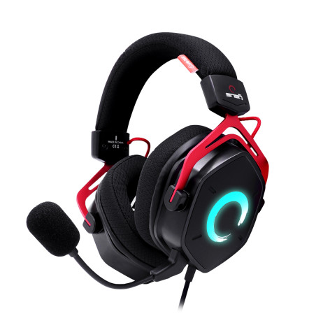 Enso Auriculares Alámbrico Diadema Juego Negro, Rojo