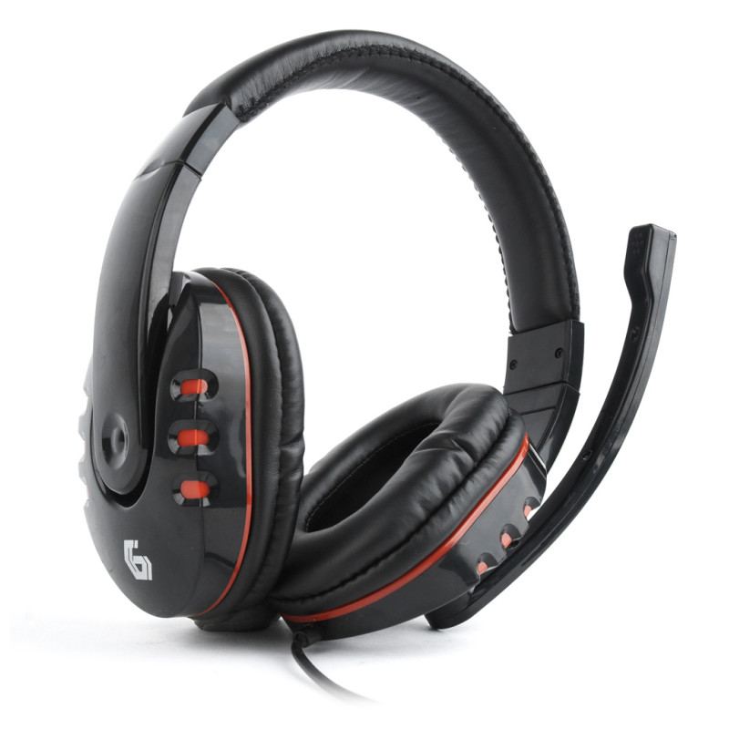 GHS-402 auricular y casco Auriculares Alámbrico Diadema Juego Negro