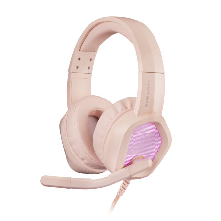 MH320P Rosa, Auriculares Neodimio RGB Flow, Micrófono y Caja de Control