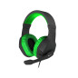 Argon 200 Auriculares Alámbrico Diadema Juego Negro, Verde