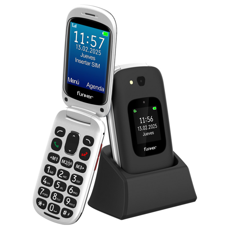 E350 Max Audio 3 Plus 4G  Teléfono con tapa  Negro