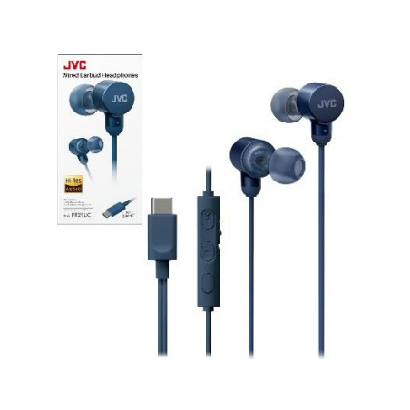 HAFR29UCA auricular y casco Auriculares Alámbrico Dentro de oído Llamadas/Música USB Tipo C Azul