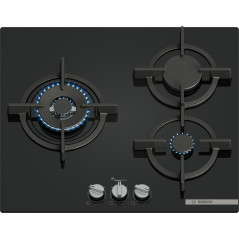 Encimera Bosch PPC6A6I10, 3 fuegos, 60cm, Cristal