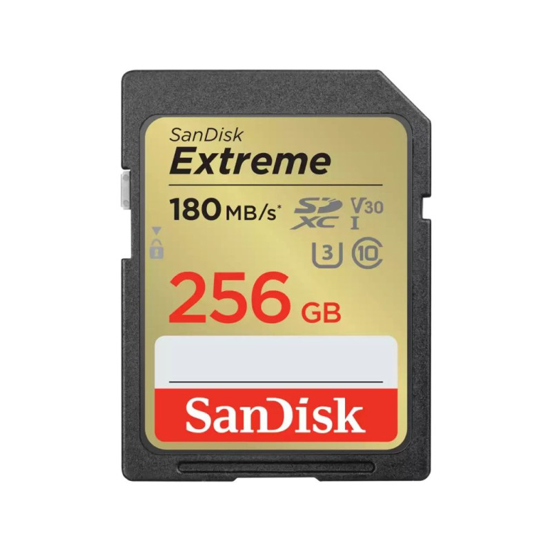 Tarjeta SanDisk SDXC UHS-I Clase 10 256GB Extreme