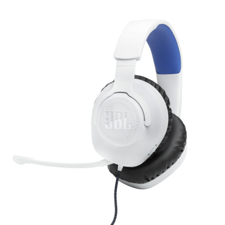 JBLQ100PWHTBLU auricular y casco Blanco