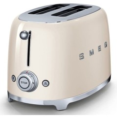 Tostador Smeg TSF01CREU, 50 style 2 rebanadas crem